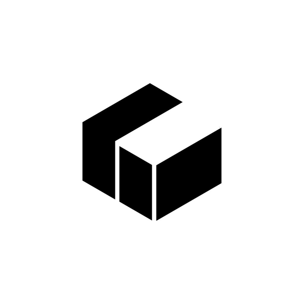 Cube logo secondary solid black