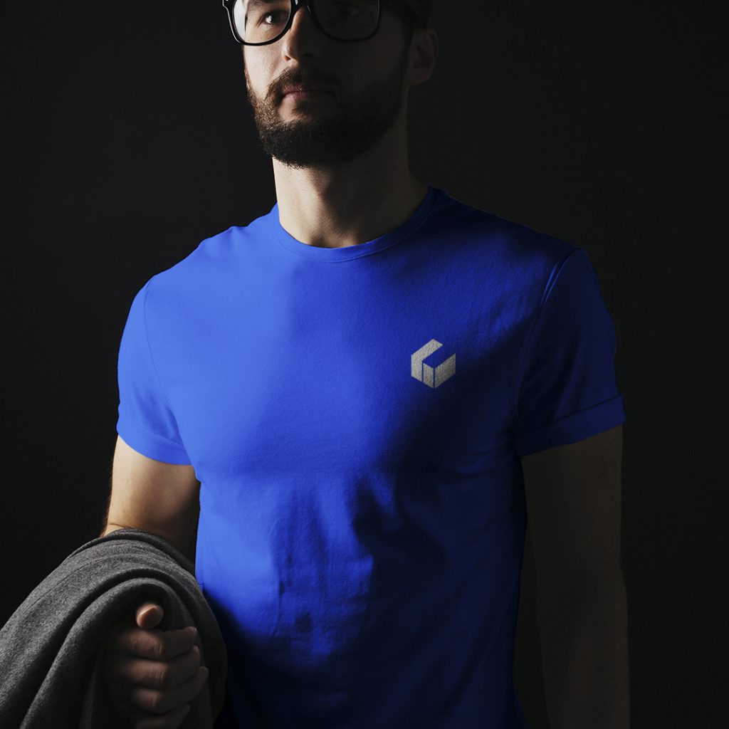 Cube t-shirt logo brand identity